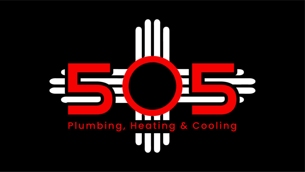505 plumbing logo black bg